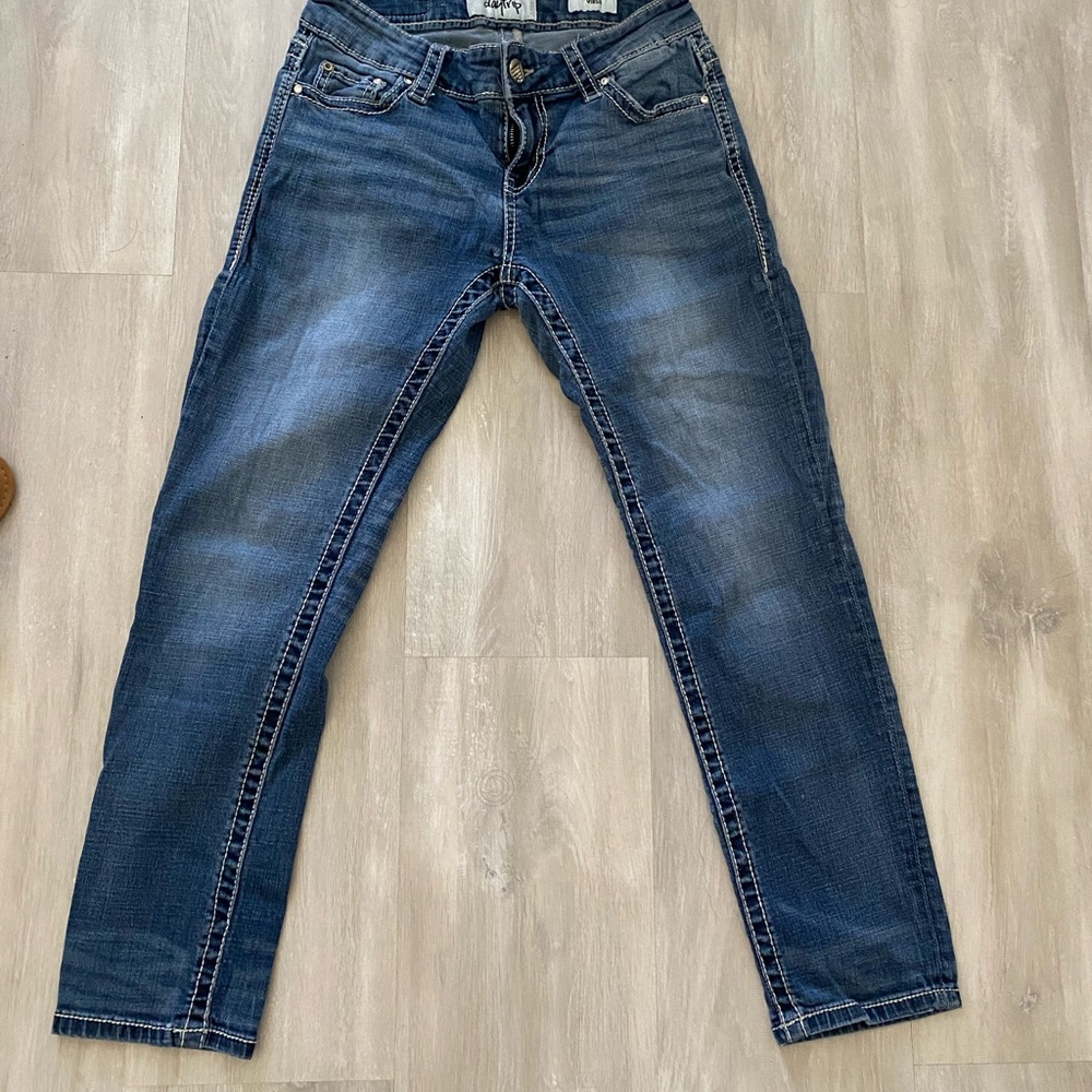 Miss Me Dark Blue Straight Leg Jeans
